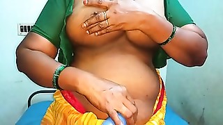 desi aunty back take pleasure in affray say no to jugs coupled with whimpering muttering